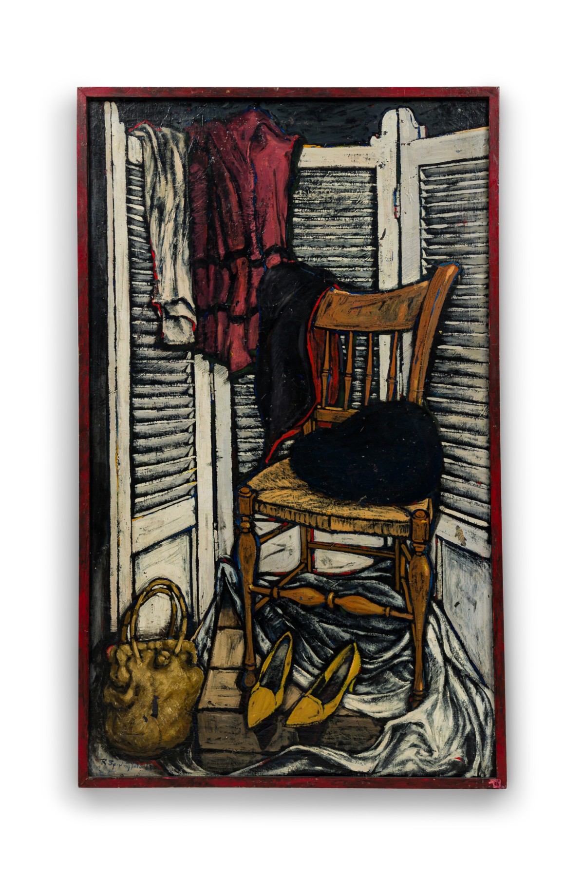 Robert springfels american contemporary oil on canvas, still life