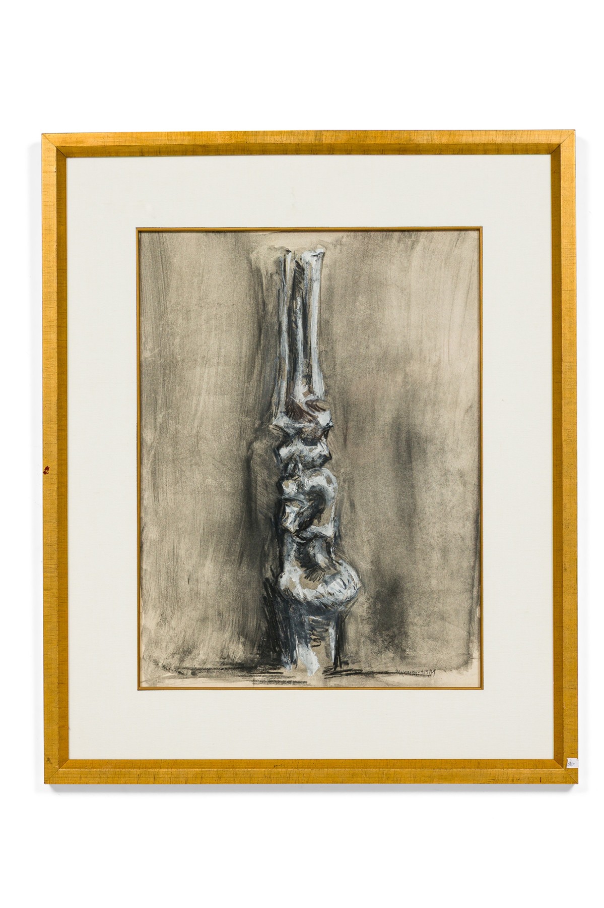 Roger majorowicz contemporary american charcoal one figure