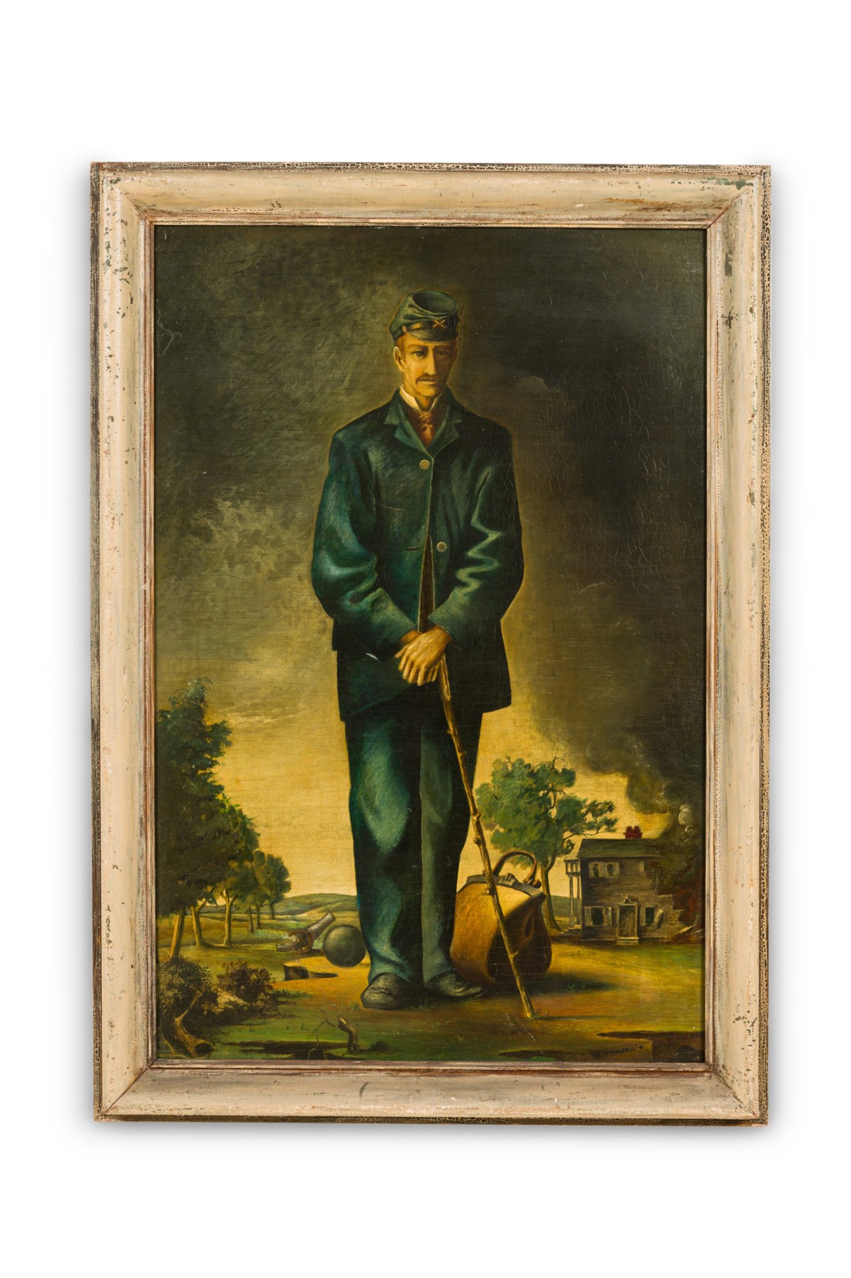 American Victorian style portrait of a union soldier 