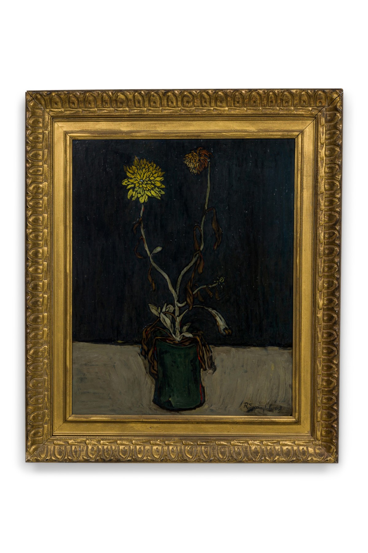 Contemporary American Still Life with Decaying flowers