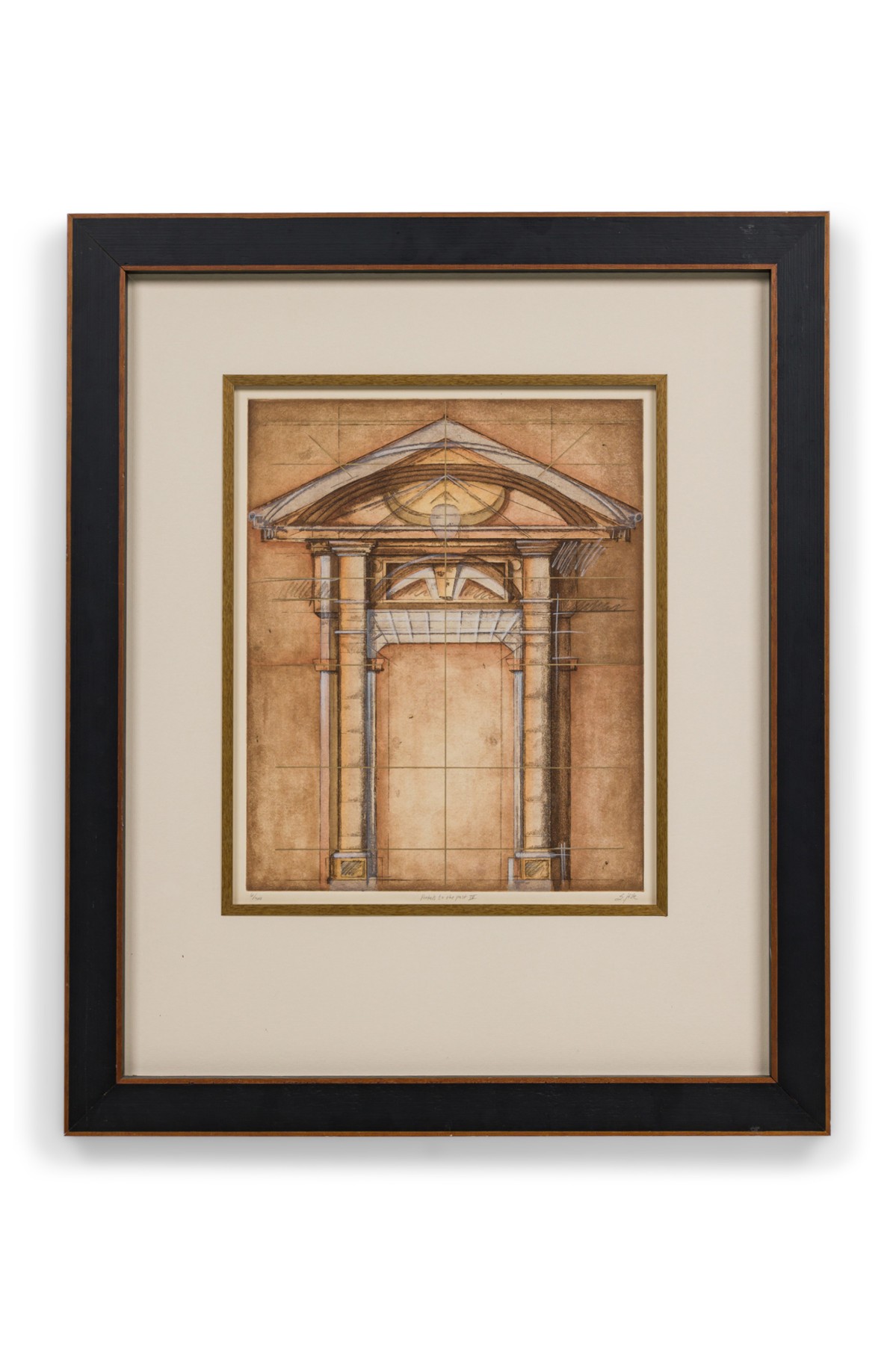 Contemporary american drypoint etching