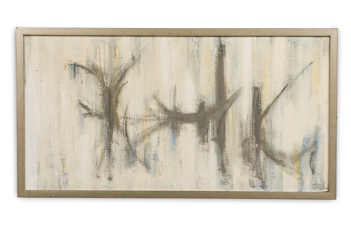 Mid century american calligraphic abstract painting