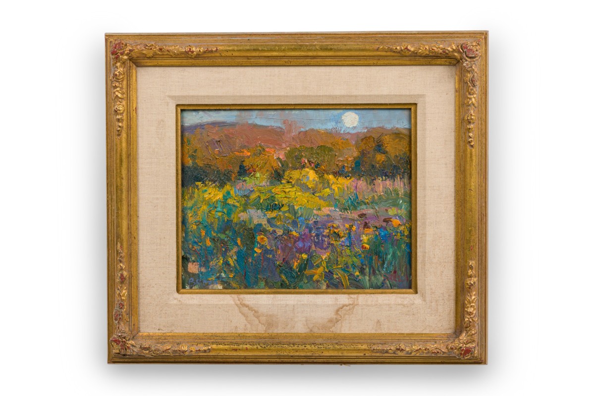 Joseph breza american contemporary Iipressionistic painting, floral landscape
