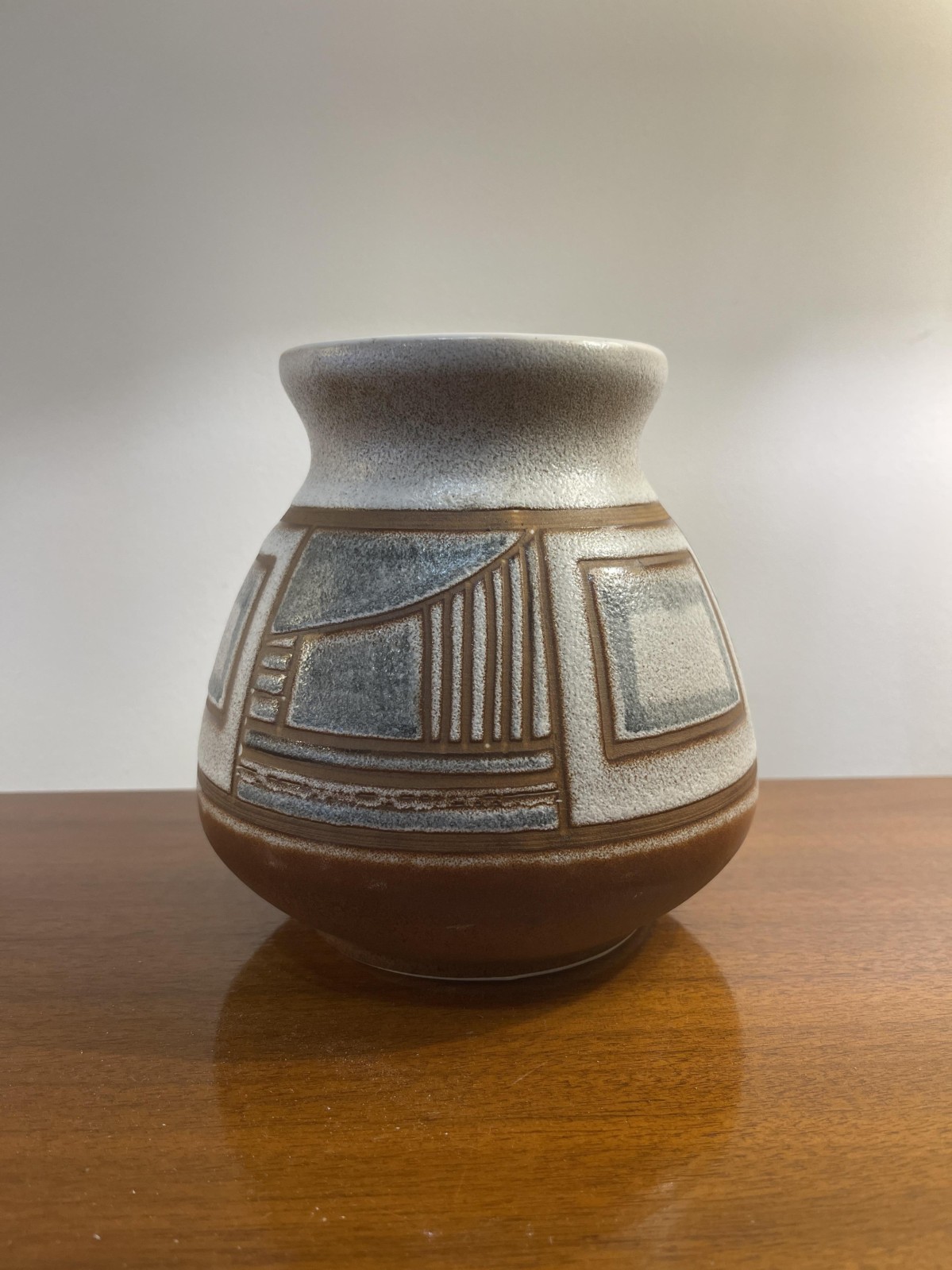 Israeli mid century lapid glazed ceramic pot e