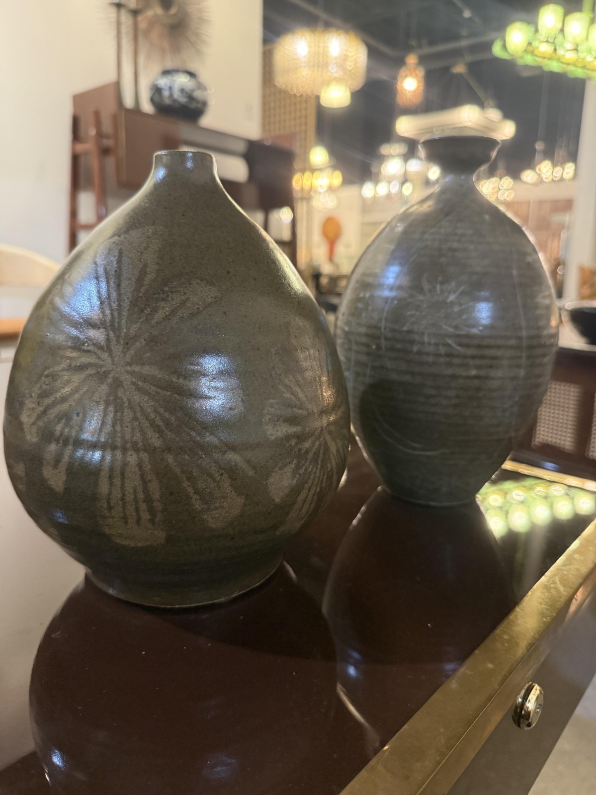 Robert maxwell green vases