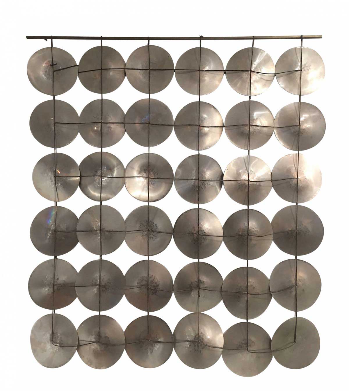 Robert lee morris hammered nickel plates sculpture