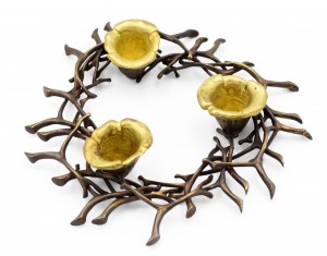 Robert lee morris triple candle holder