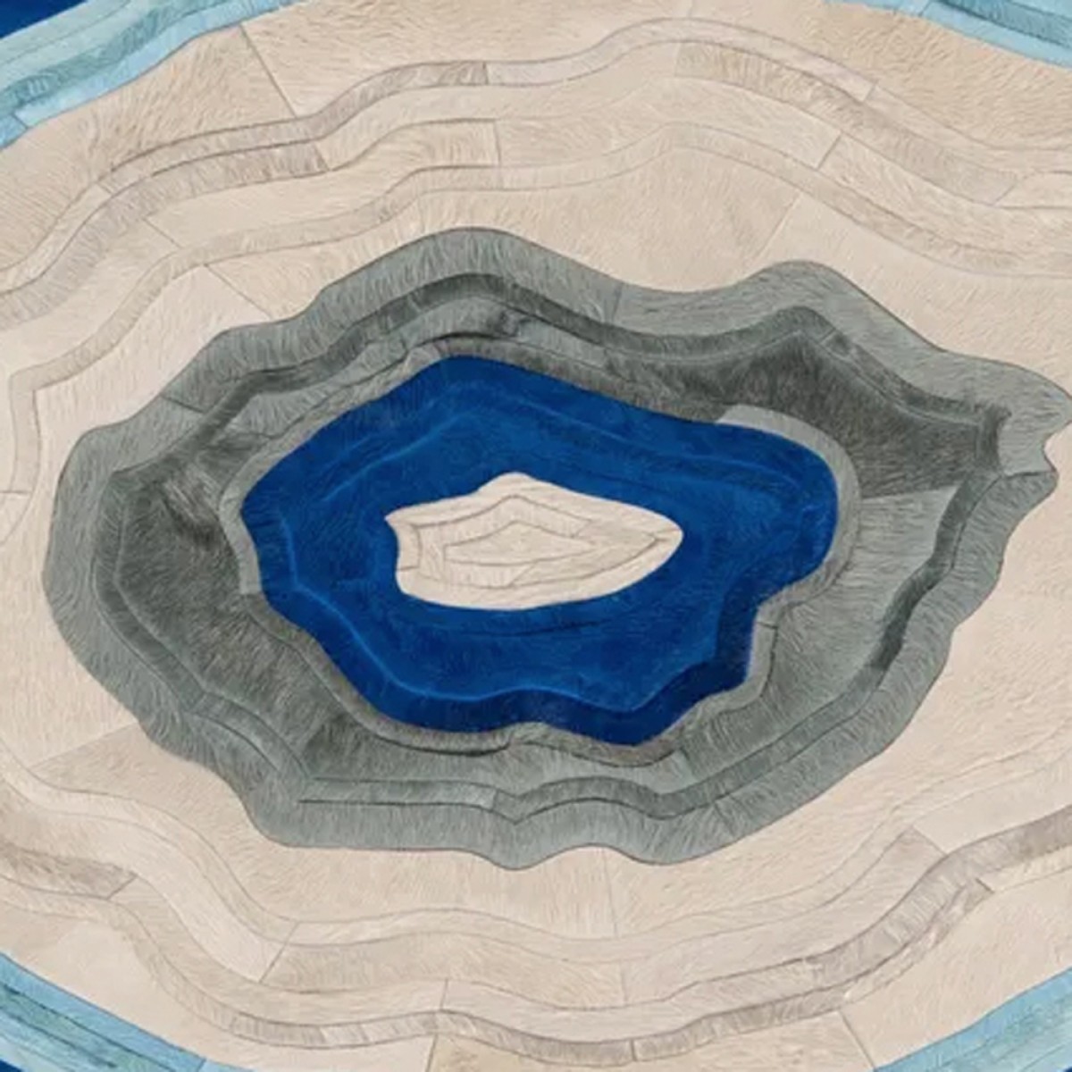 Contemporary cowhide rug 1