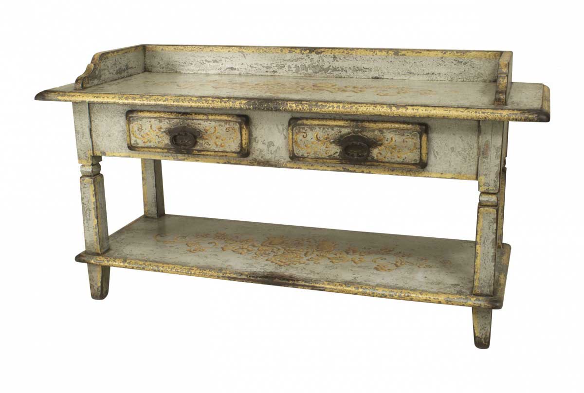 French provincial painted work table