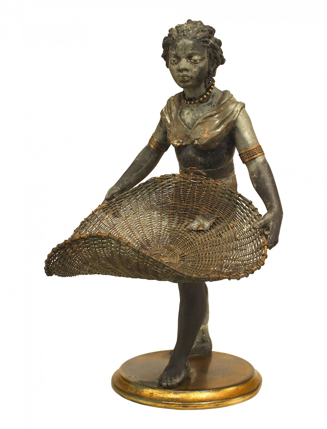 French directoire style metal figural centerpiece