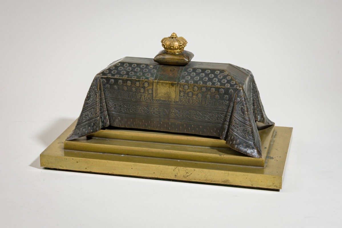 French empire bronze inkwell