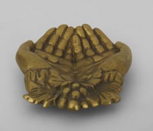 Accessories ashtray french victorian brass sil163
