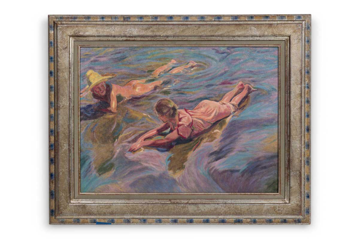 Copy of sorolla painting of children at the beach