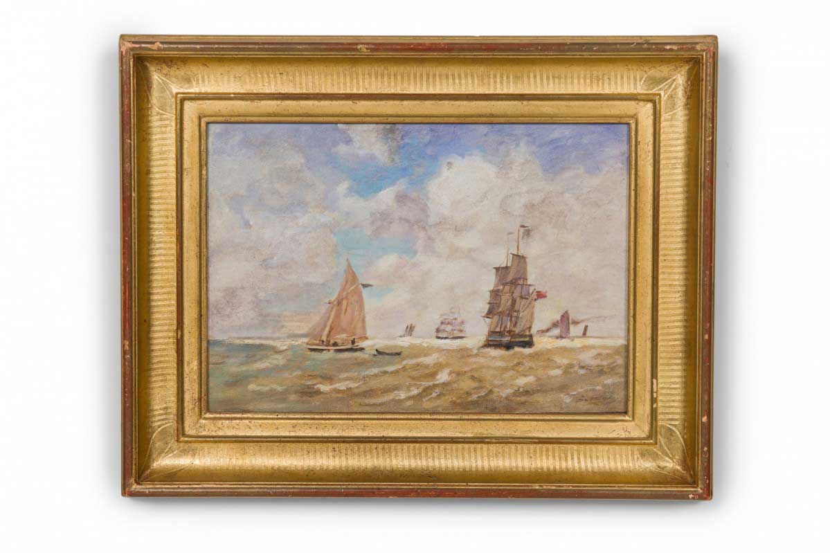 Copy of a french impressionist seascape