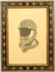 Copy of helmet of warrior portrait