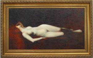 Copy of sleeping nude woman portrait