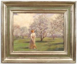 Copy of landscape of women in an orchard
