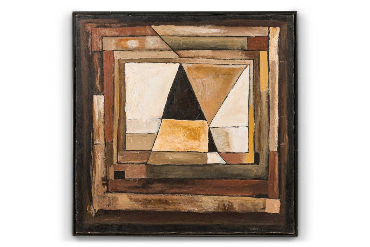 Copy of abstract triangle paintings