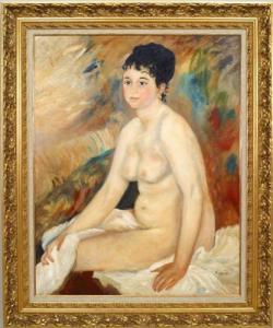 Copy of female bather after the bath portrait