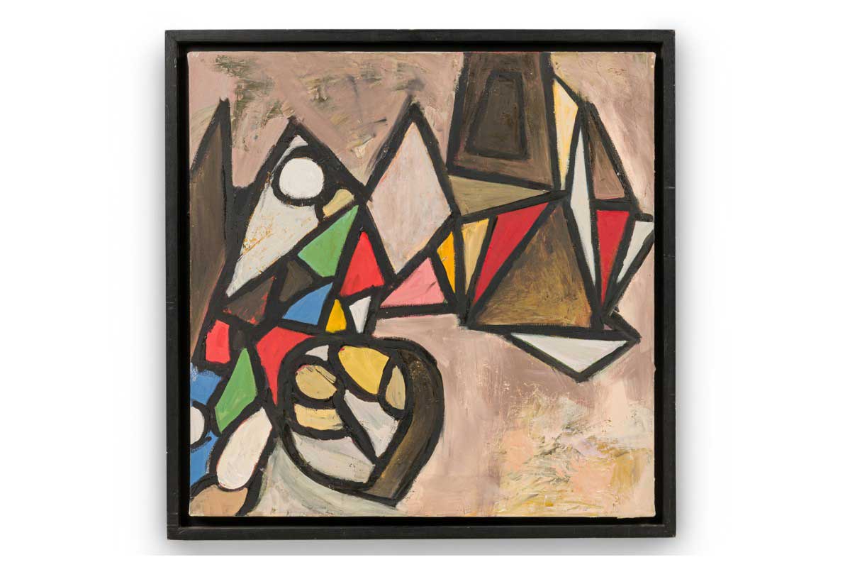 Copy of abstract triangle painting