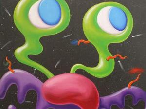 Copy of multicolored abstract painting