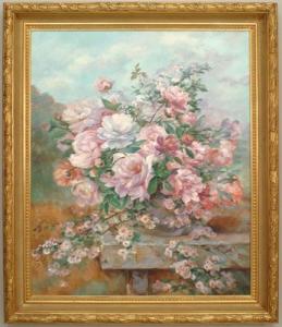 Large victorian rose flower still life 1