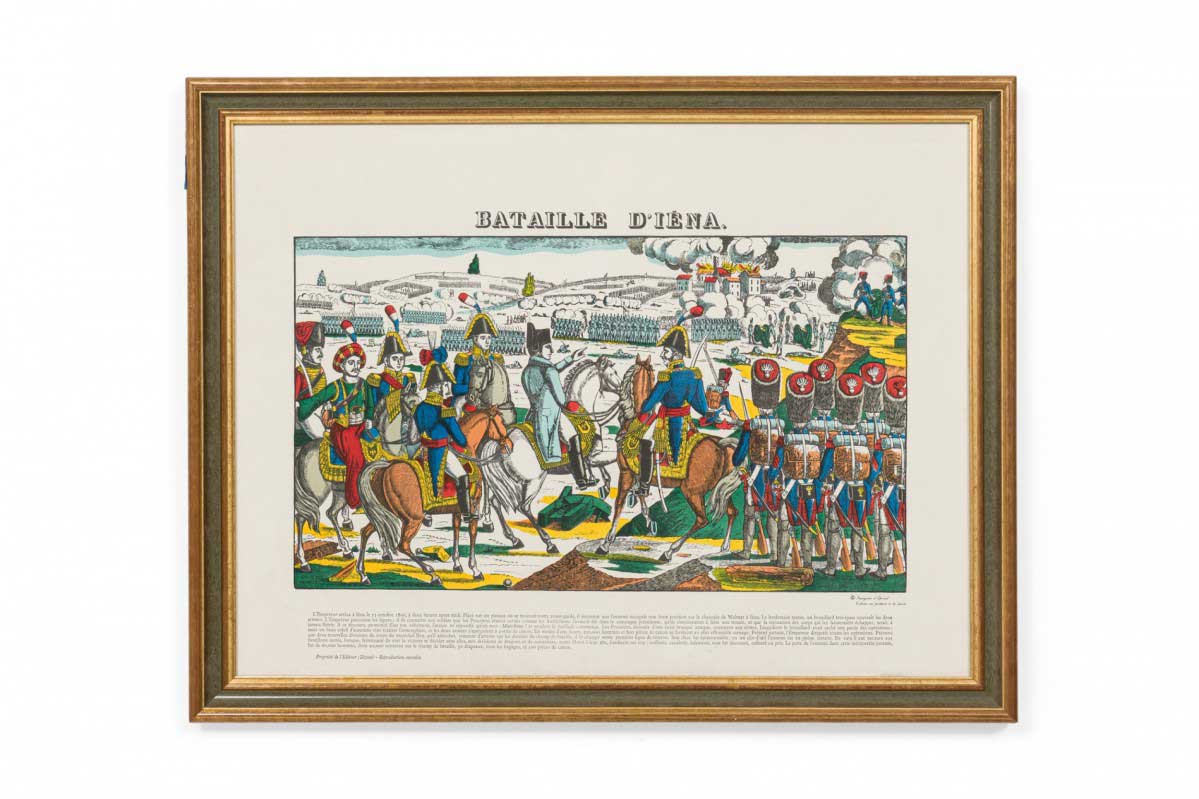 Print of battle of iena depicting napoleon s defeat