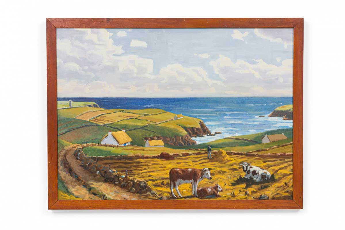 Copy of impressionist farming landscape painting