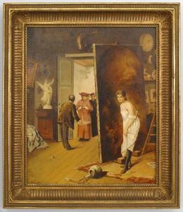 Copy of the visit to the studio painting 1