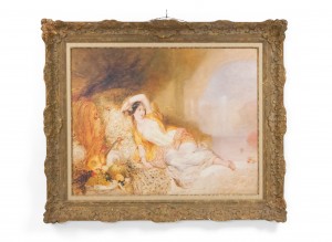 Copy of orientalist painting of harem girl 1