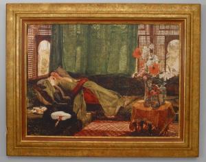 Copy of orientalist painting of harem girl 2