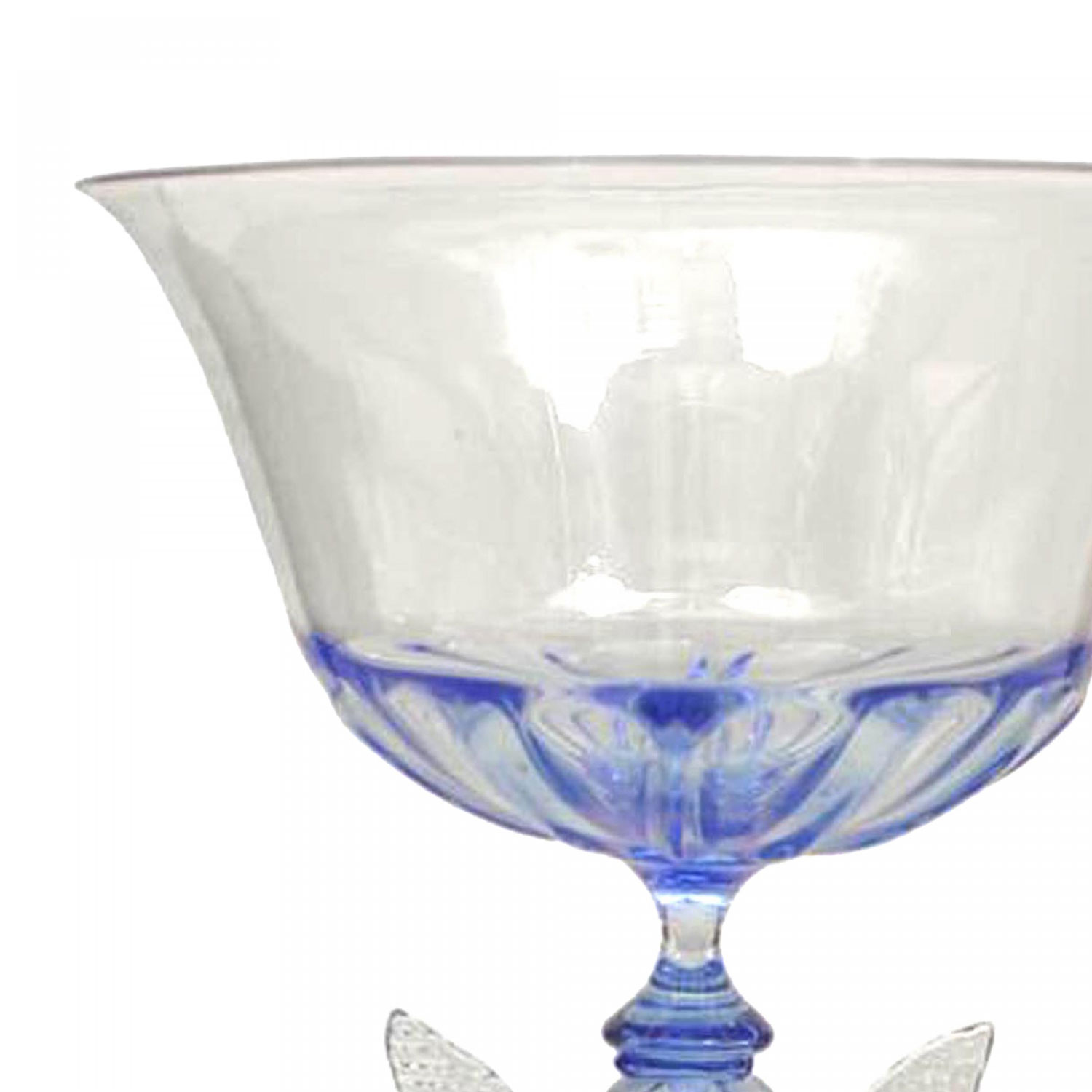 Italian murano glass goblet 2
