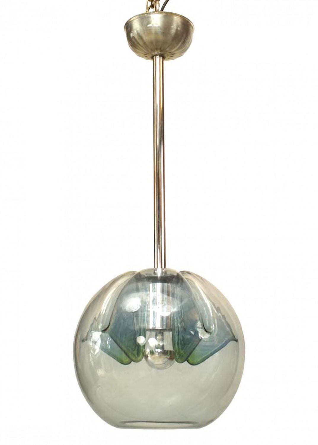 Italian venetian murano mirrored glass lantern