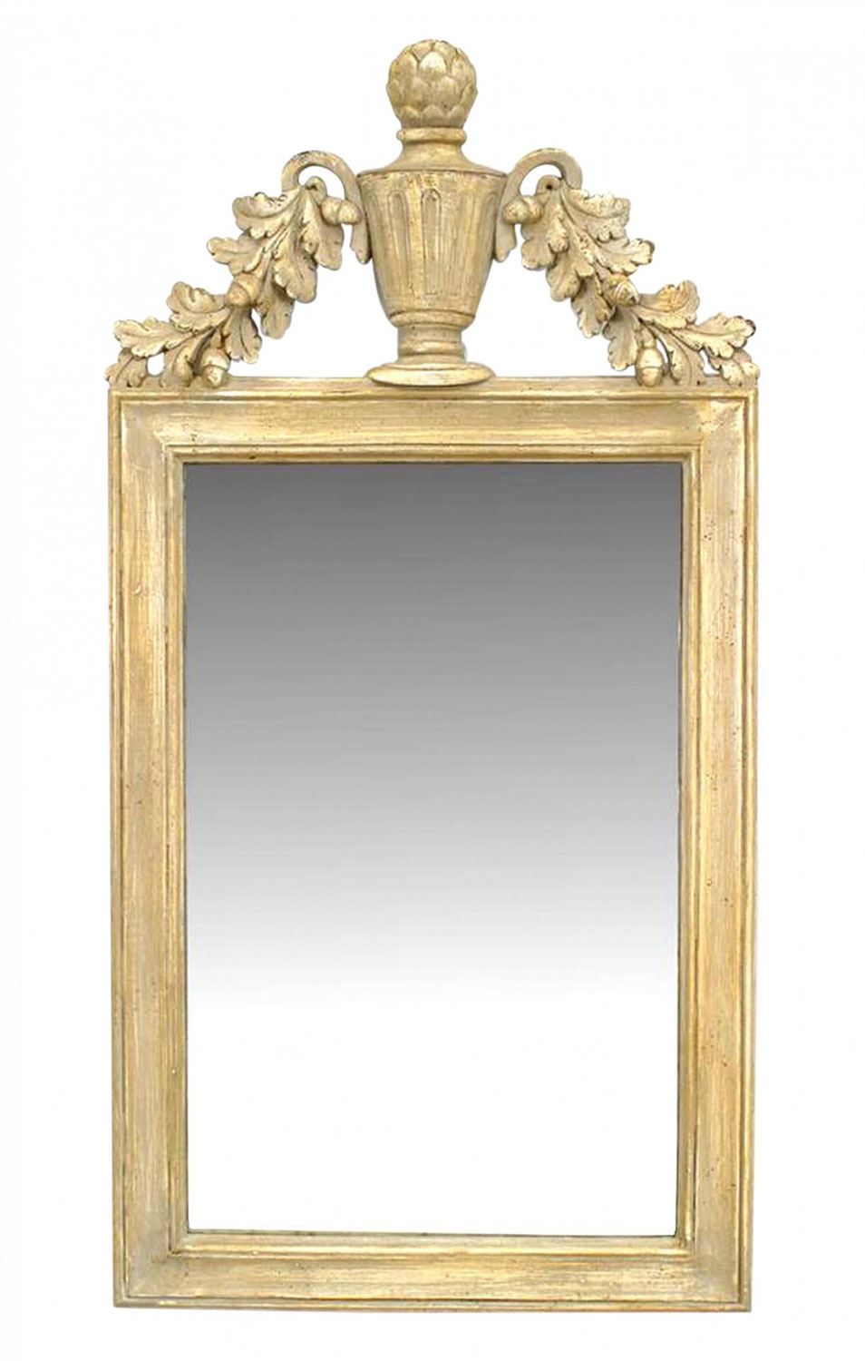 Italian neoclassic painted wall mirror 1
