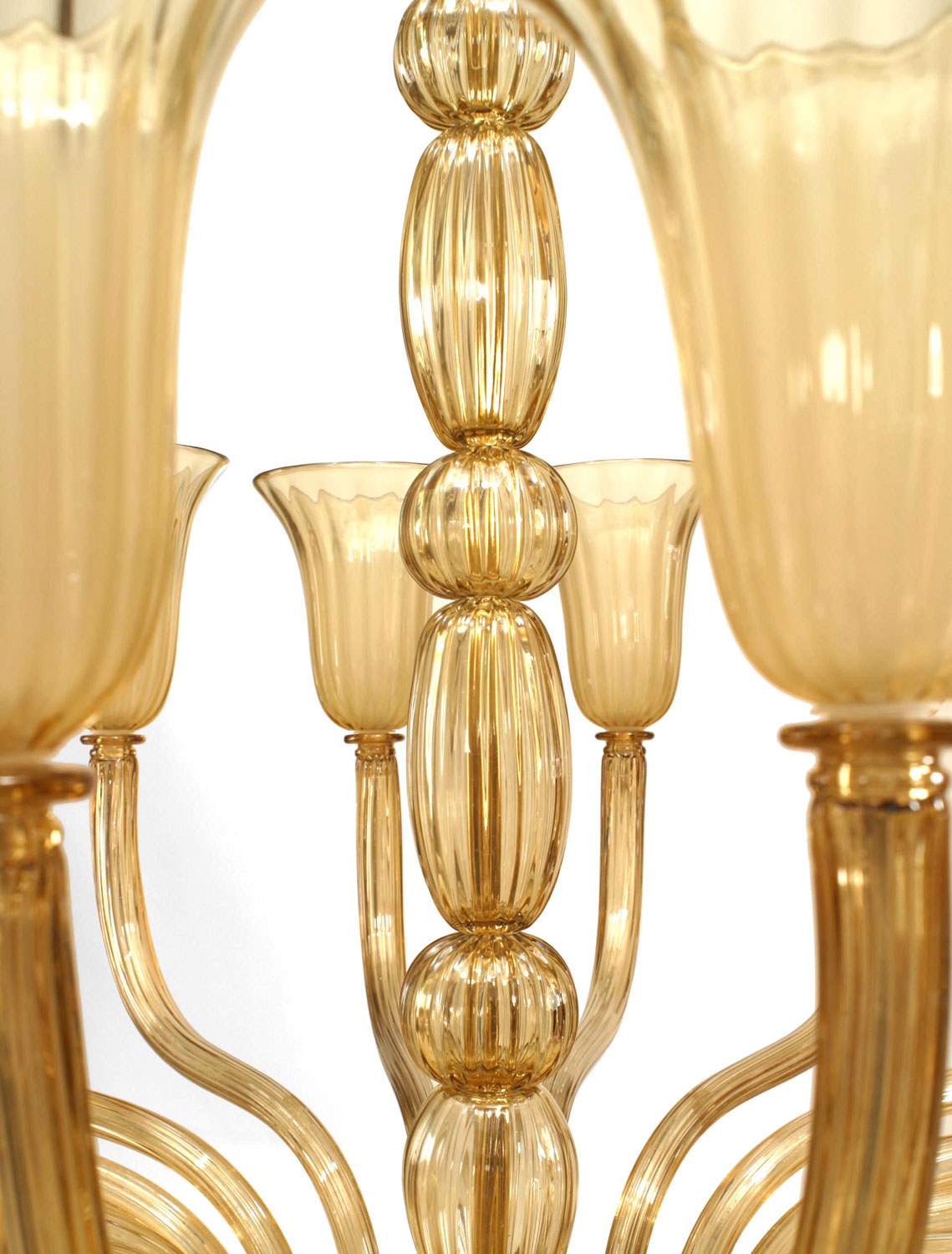 Italian murano amber glass chandelier 4