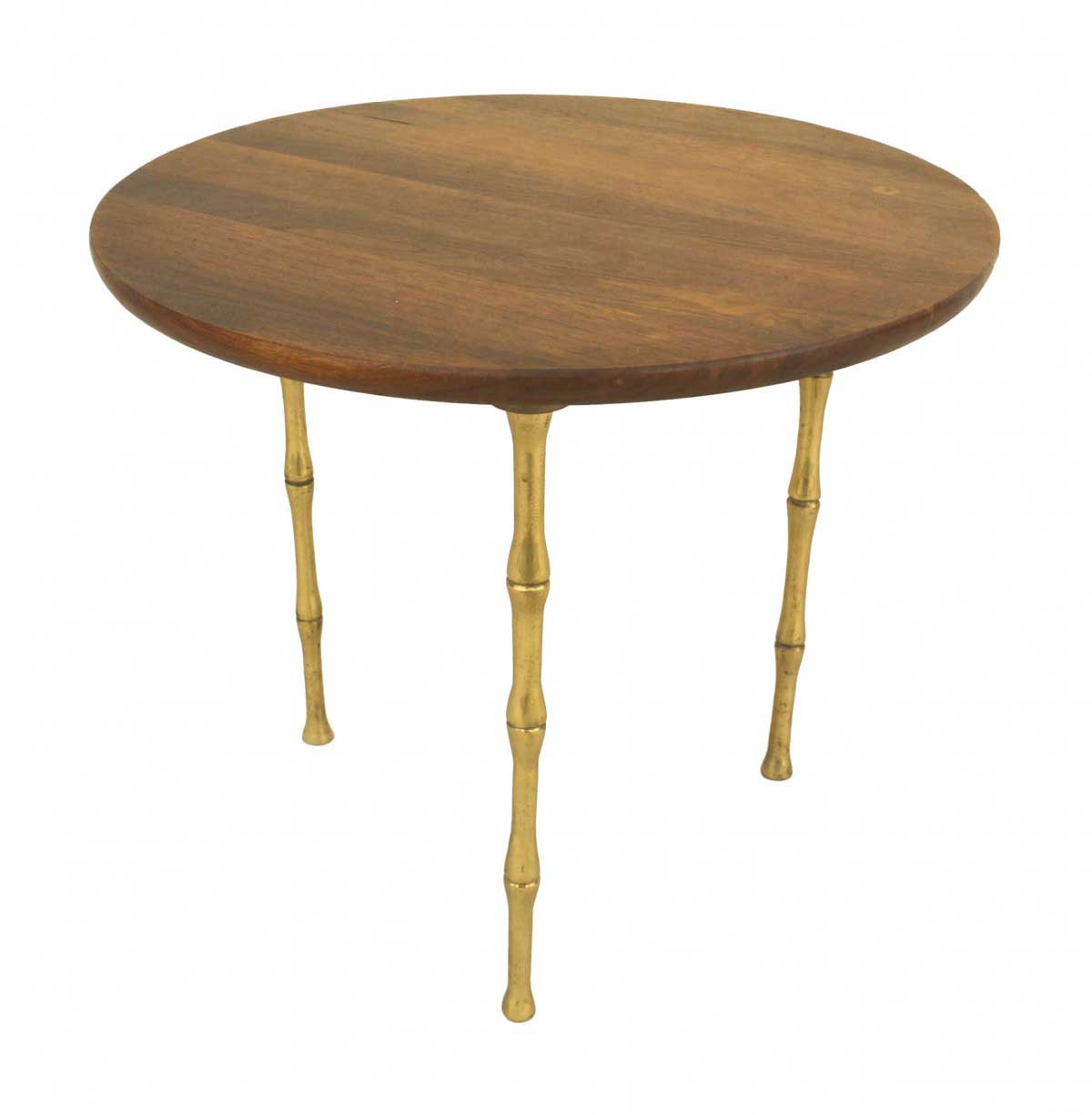 French brass faux bamboo coffee table