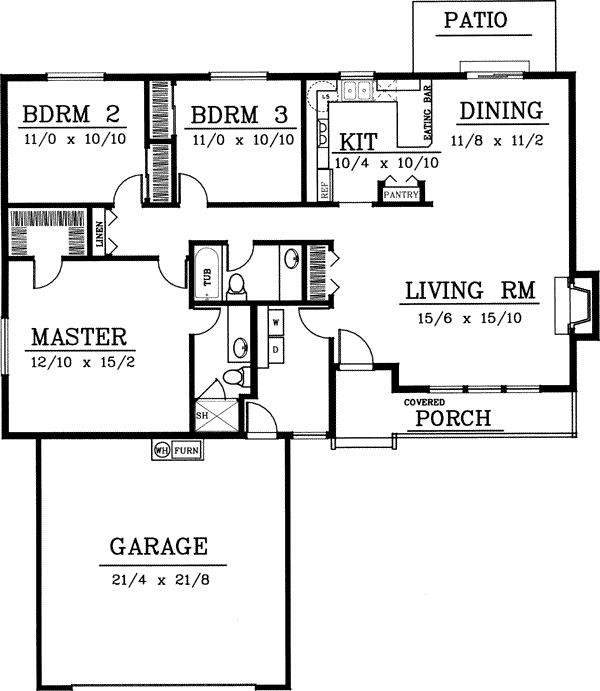 Main Floor Plan: 1-101