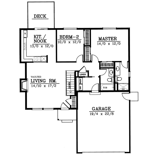 Main Floor Plan: 1-105