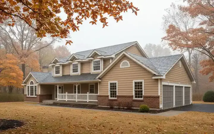 Farmhouse house plans 1-111 - front exterior, 2,909 sq ft, 4 bed, 3 bath house plans | Monster House Plans