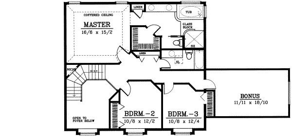 Upper/Second Floor Plan: 1-111