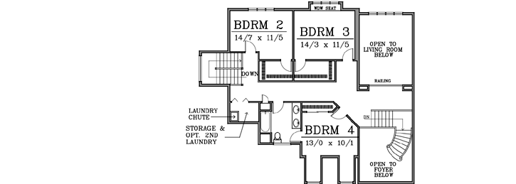 Upper/Second Floor Plan: 1-115