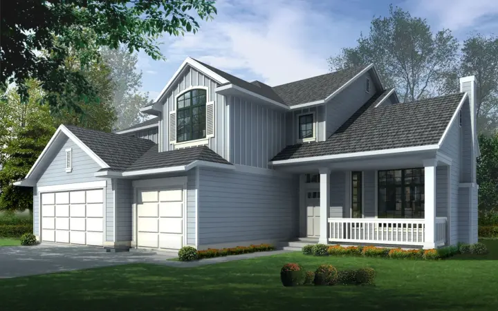 Traditional house plans 1-119 - front exterior, 2,329 sq ft, 3 bed, 2 bath house plans | Monster House Plans