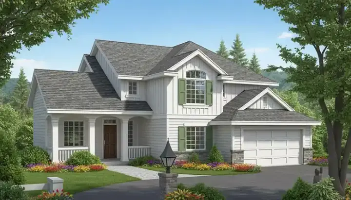 Traditional house plans 1-129 - front exterior, 2,339 sq ft, 3 bed, 2 bath house plans | Monster House Plans