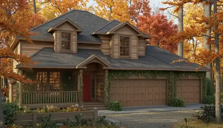 Country house plans 1-131 - front exterior, 2,814 sq ft, 4 bed, 3 bath house plans | Monster House Plans