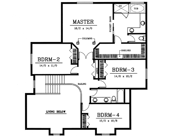 Upper/Second Floor Plan: 1-131