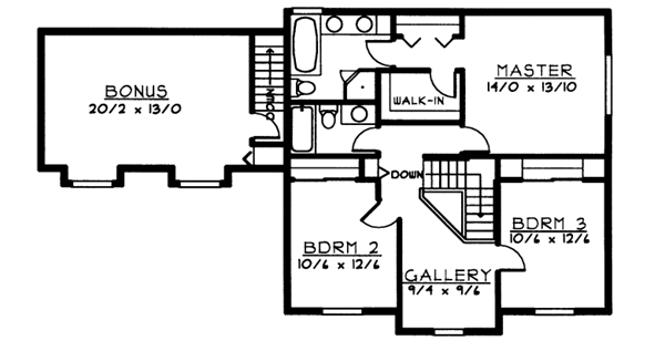 Upper/Second Floor Plan: 1-132