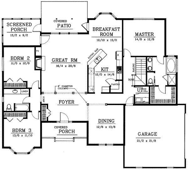 Main Floor Plan: 1-135
