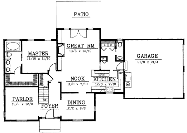 Main Floor Plan: 1-140