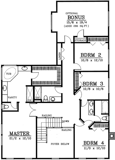 Upper/Second Floor Plan: 1-142