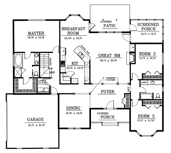 Main Floor Plan: 1-148